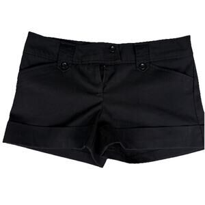 Tracy Evans Limited Black Cuffed Shorts Size 5 – Button Detail, Casual Dressy